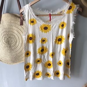 Sunflower tank top